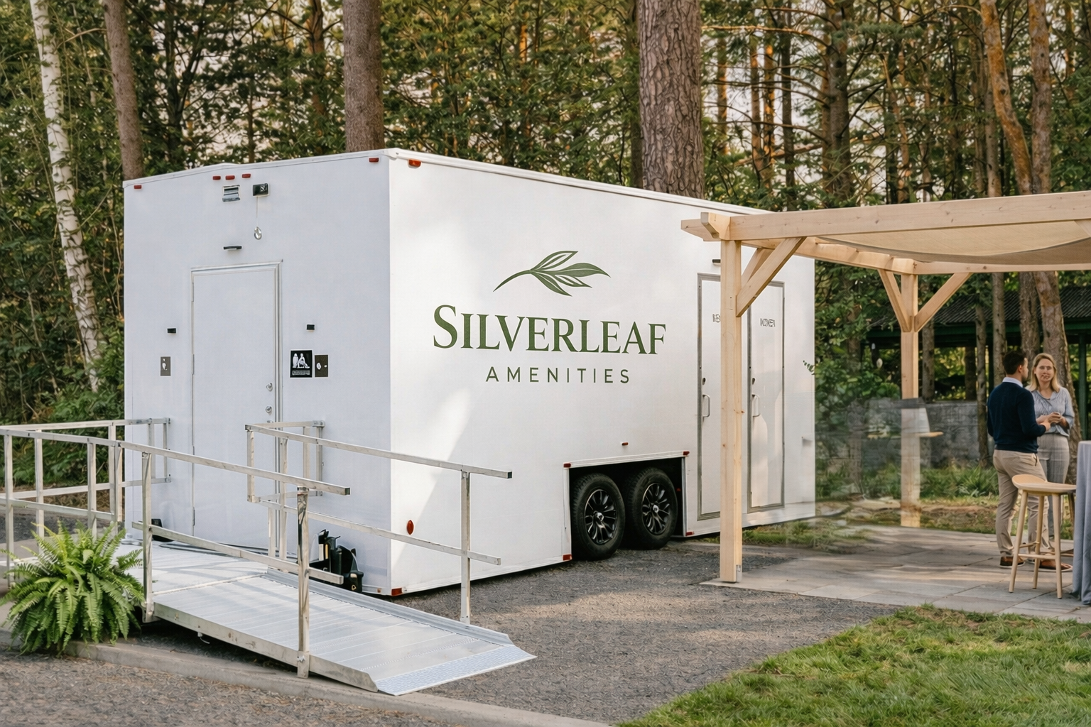 Outdoor event at Silverleaf trailer